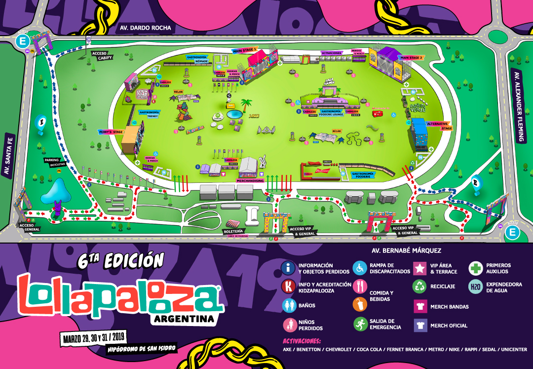 Lollapalooza Chicago Map